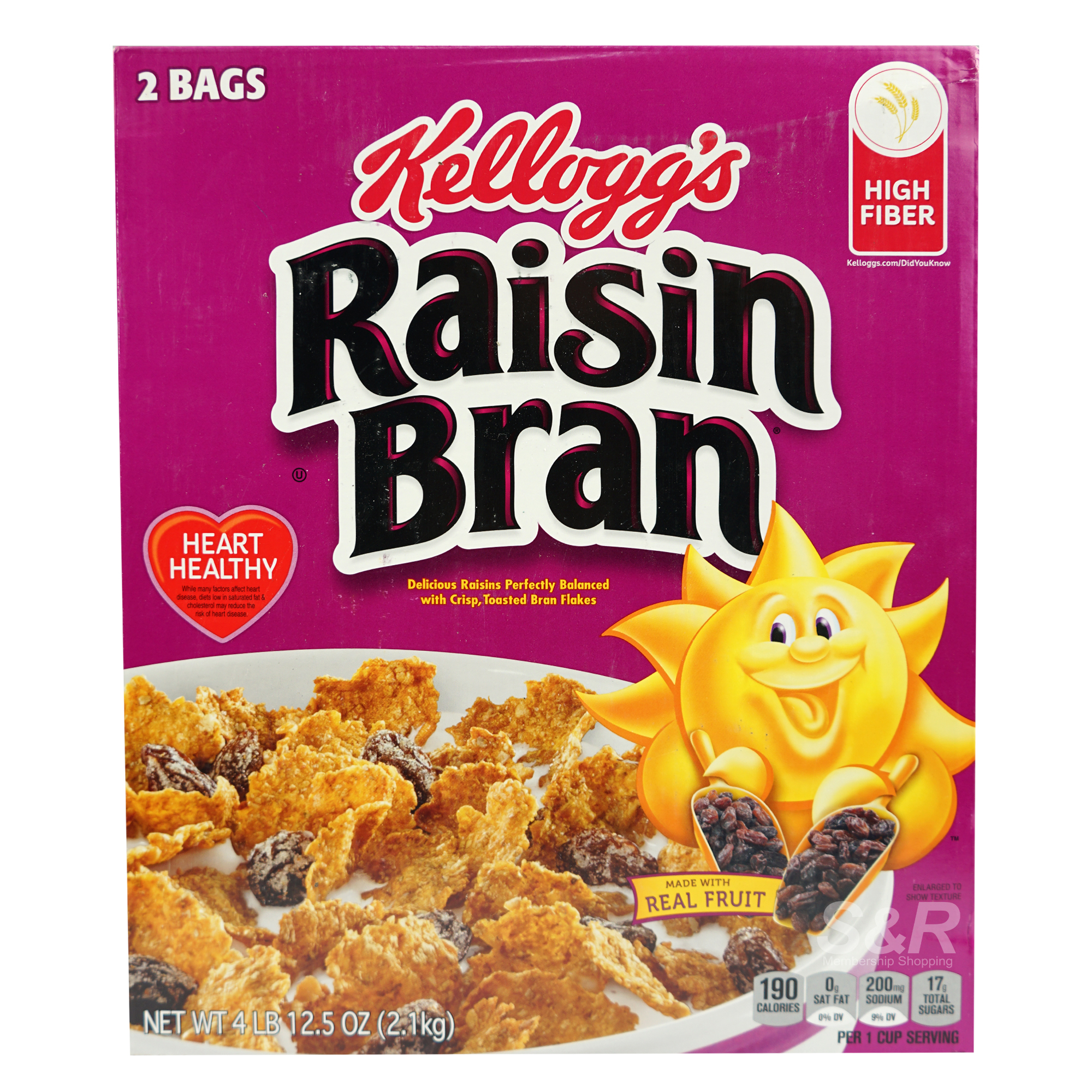 Kellogg's Raisin Bran Toasted Bran Cereals 2.1kg